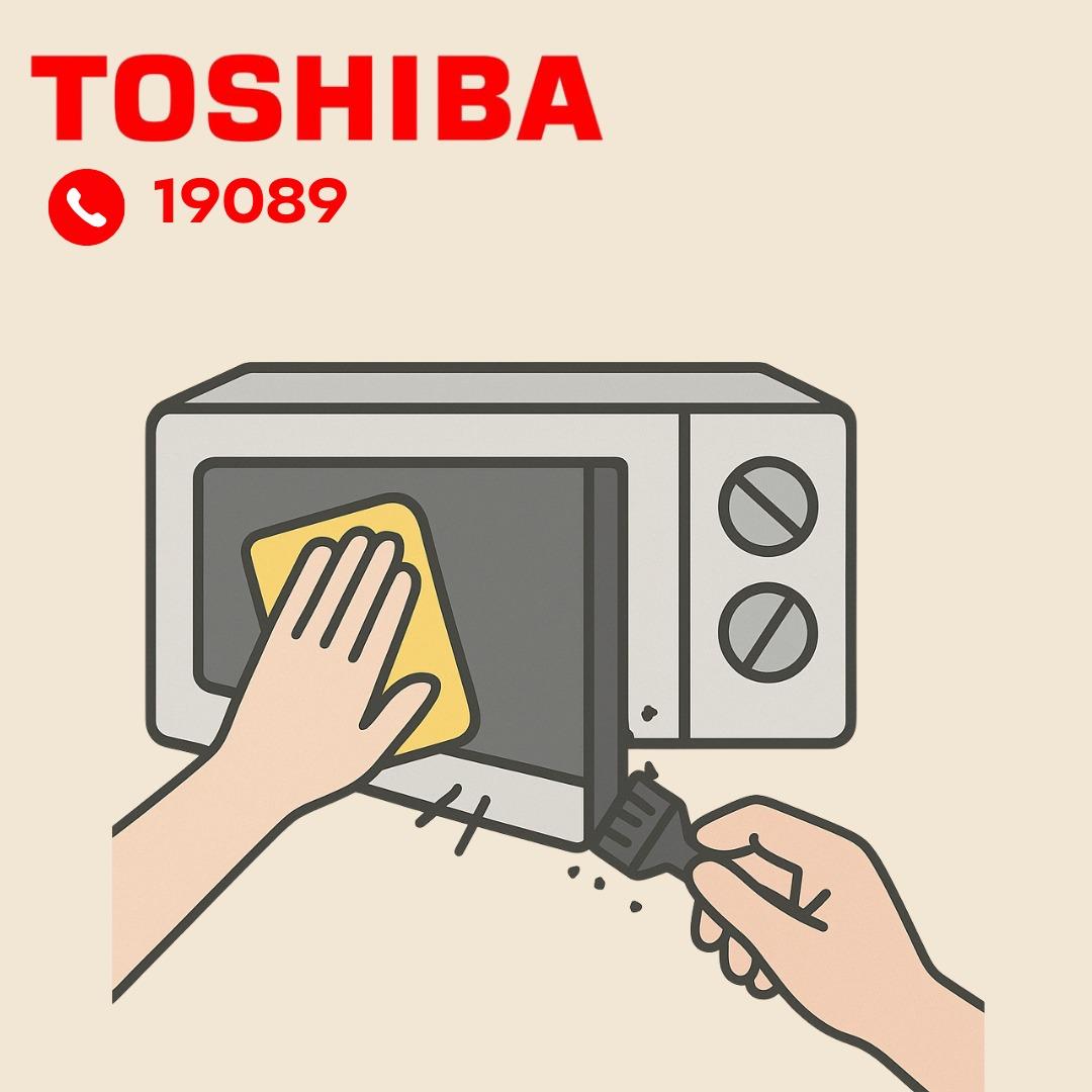 العناية بالباب والجلدة المطاطية بميكروويف توشيبا العناية بالباب والجلدة المطاطية بميكروويف توشيبا