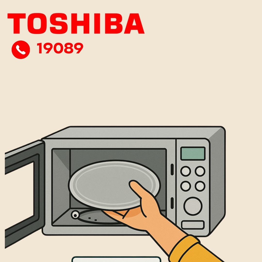 فحص الطبق الدوار والعجلات بميكروويف توشيبا فحص الطبق الدوار والعجلات بميكروويف توشيبا